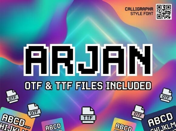 Arjan: Level Up Your Aesthetic with This Retro Display Font