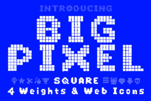 Big Pixel: A Bold, Minimalist Display Typeface