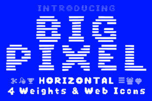 Big Pixel Horizontal: A Bold, Futuristic Font for Modern Design