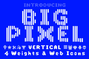 Big Pixel Vertical: A Bold Sci-Fi Display Font