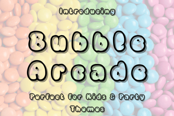 Bubble Arcade: A Bold Retro Display Font for Creative Projects