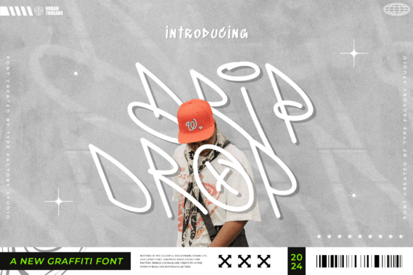 Drip Drop: The Untamed Graffiti Font for Bold Design