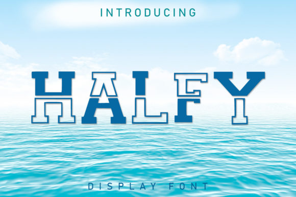 Halfy: A Modern and Whimsical Display Font for Creative Projects