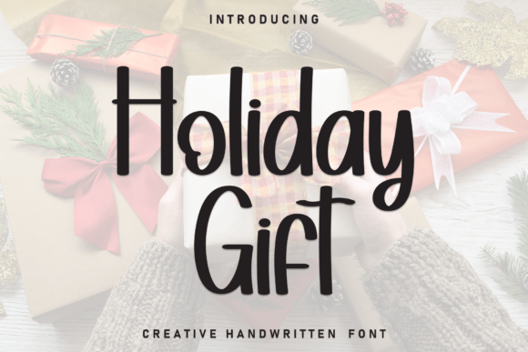 Holiday Gift Font: A Cozy Handwritten Typeface