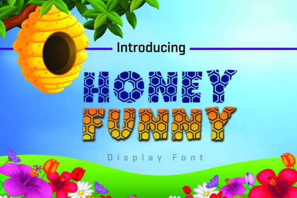 Honey Funny: A Uniquely Shaped Display Font for Creative Projects
