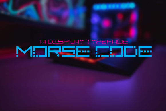 Morse Code Display Font: A Creative Pixel Typeface