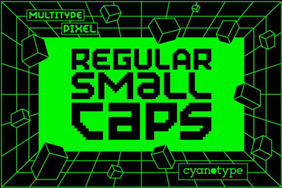 MultiType Pixel: A Unique Pixelated Display Font for Modern Designs