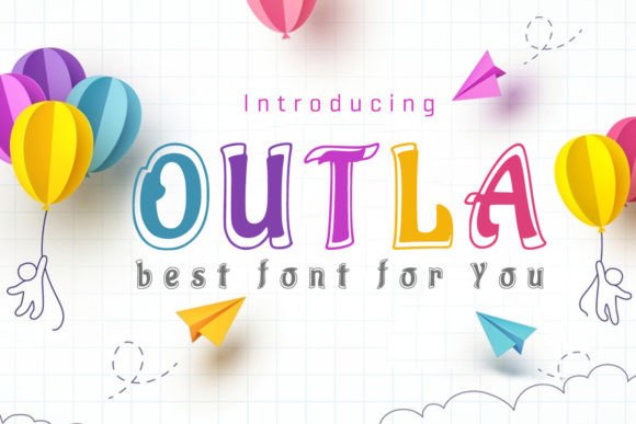Outla: A Quirky Display Font for Creative Design