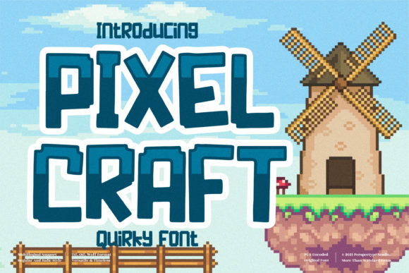 Pixel Craft: A Playful Font for Creative Projects