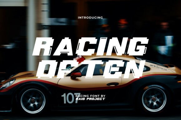 Racing Often: The High-Speed Retro Display Font