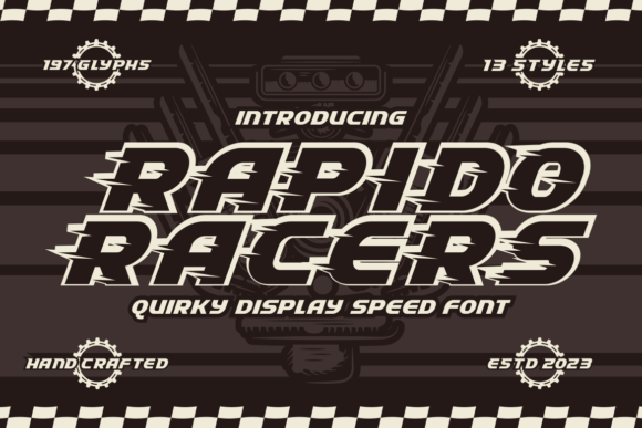 Rapido Racers: A Dynamic Speed Font for Bold Designs