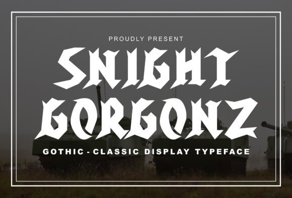 Snight Gorgonz: A Typeface of Dark Elegance