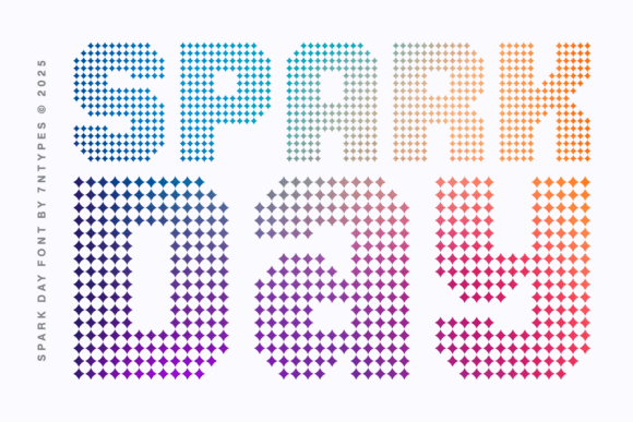 Spark Day: A Dynamic Font for Celebratory Designs