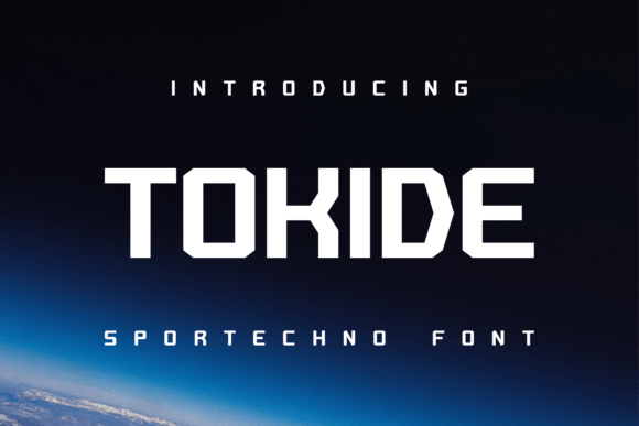 Tokide: A Bold Techno Display Font for Modern Design