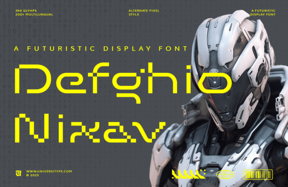 UT Defghio Nixav: A Futuristic Display Font for Modern Design
