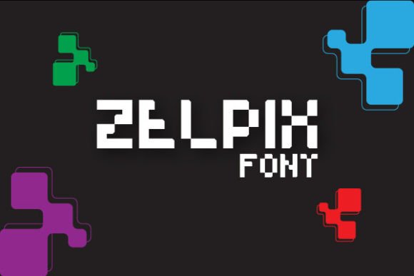 Zelpix: A Cool Modern Pixel Font for Unique Designs